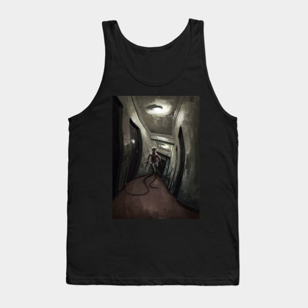 There is something on the third floor Tank Top by Danny Ingrassia Art